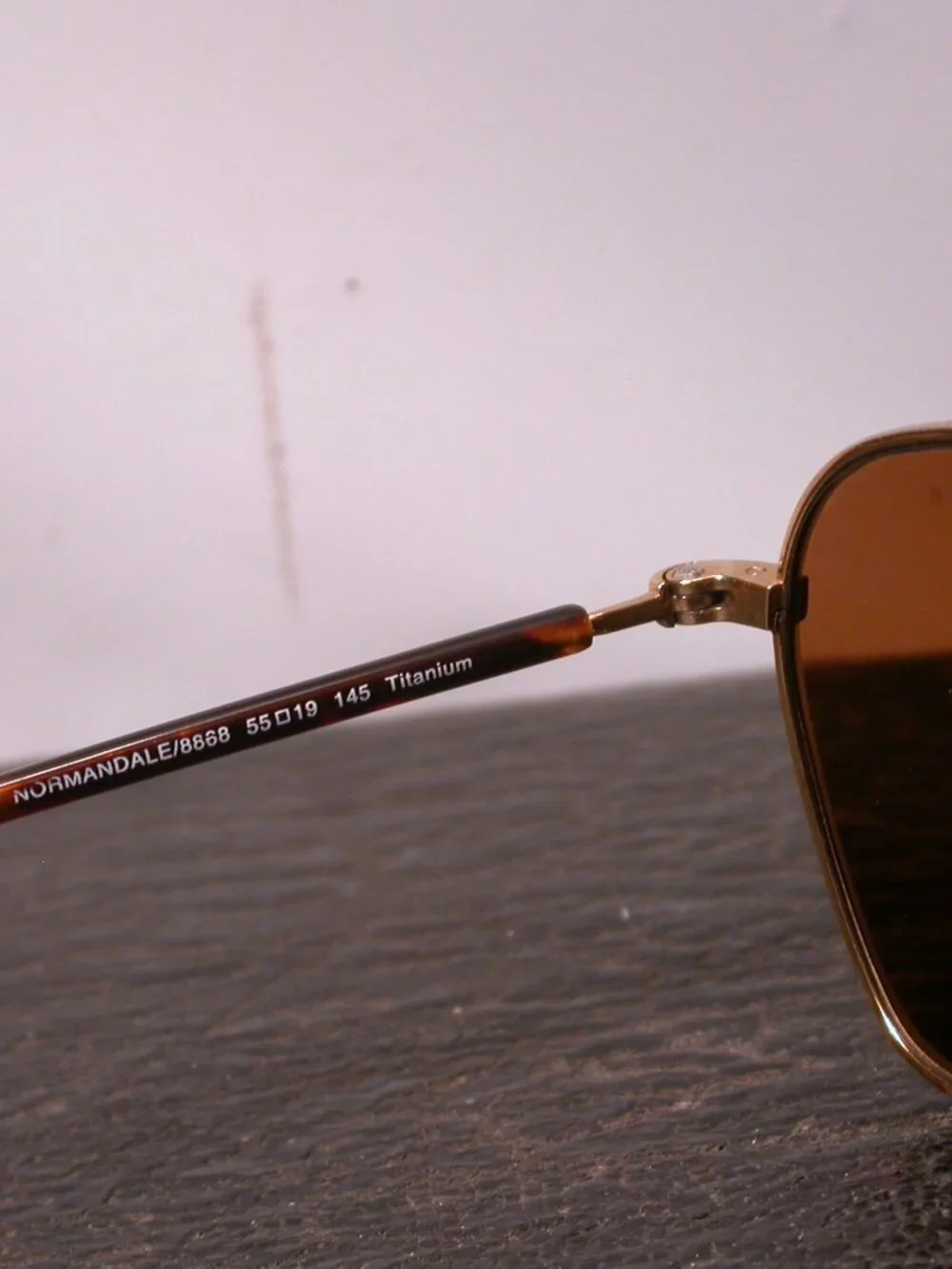 Seraphin Normandale Gold Tortoise Aviator Sunglasses HandMade Japan FRAME  Only